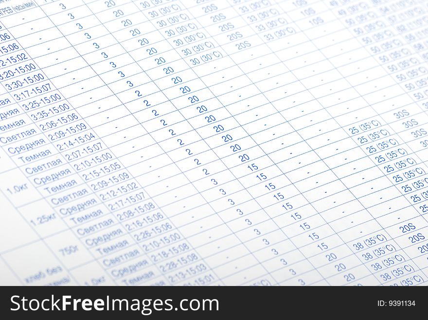 Line column the table figures statistics distribution calculation