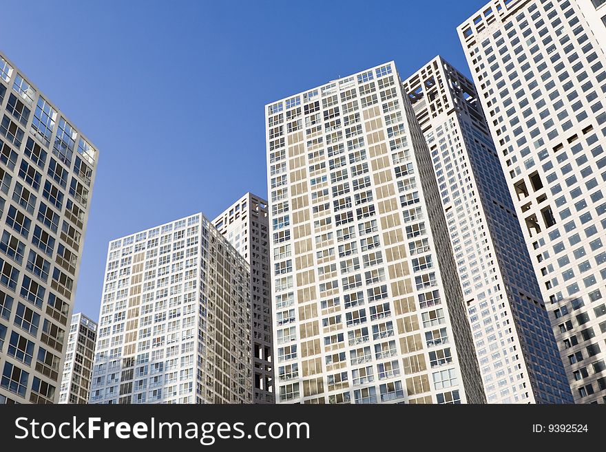 Modern buildings intended for small office/home office, beijing, china.