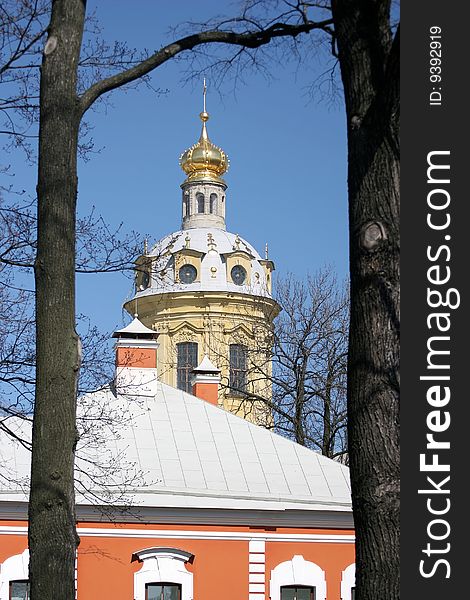 View of Alexandro-Nevsky monastery in Saint-Petersburgh, Russia. View of Alexandro-Nevsky monastery in Saint-Petersburgh, Russia