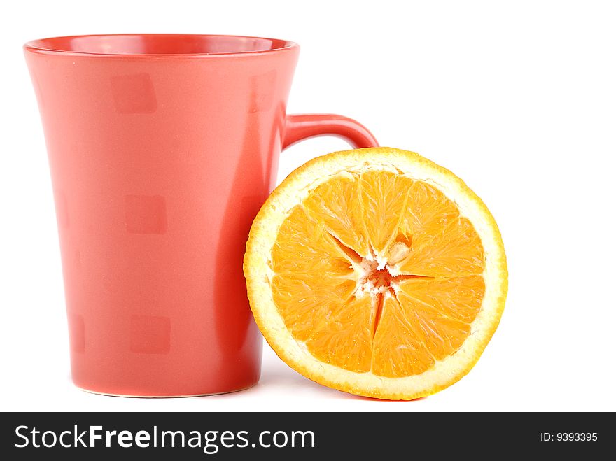 Colour cup and  orange