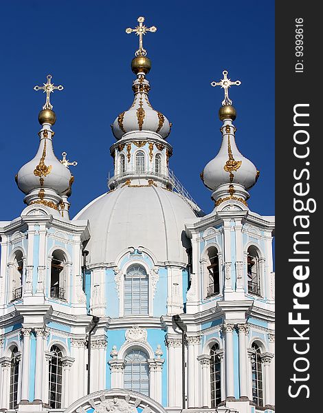 Smolny Cathedral in Saint-Petersburgh, Russia