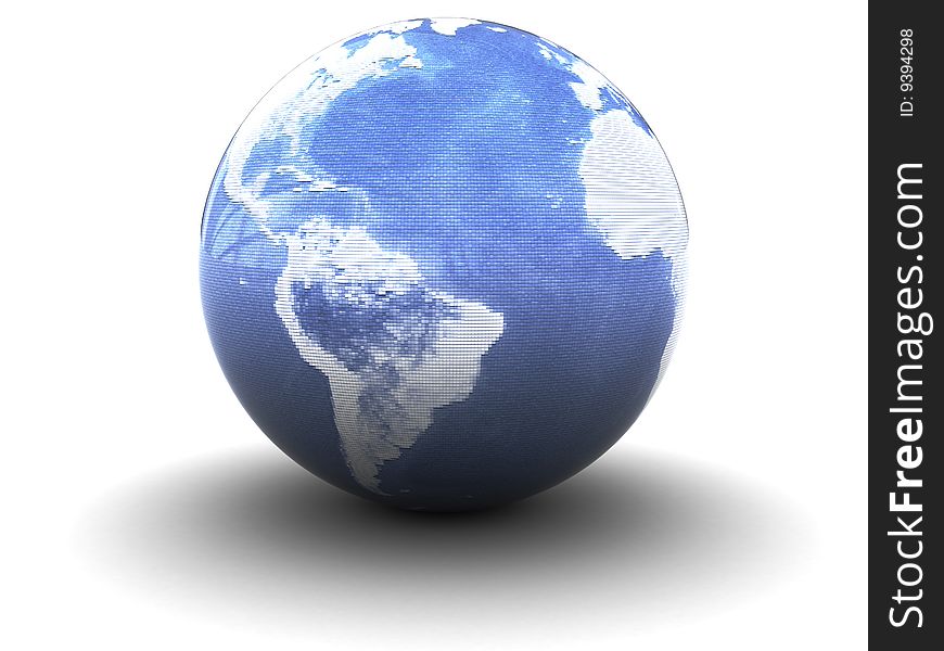 Abstract Earth Globe