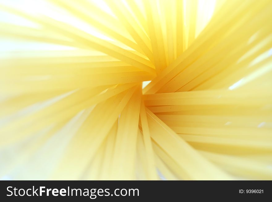 Closeup view of spaghetti abstract