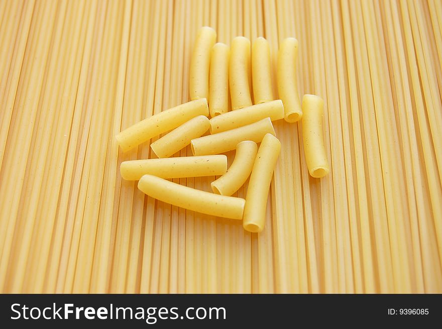 Detail of Macaroni pasta