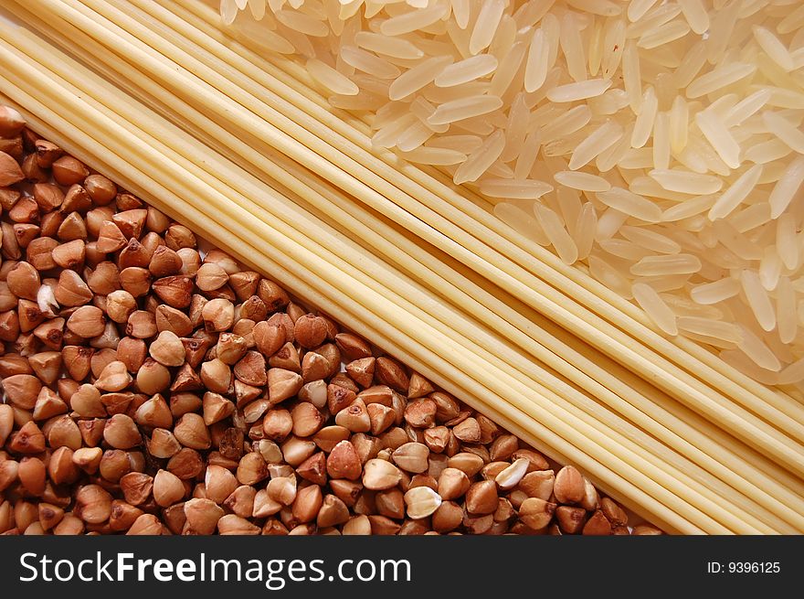 Background From  Spaghetti, Rice And  Buckwheat