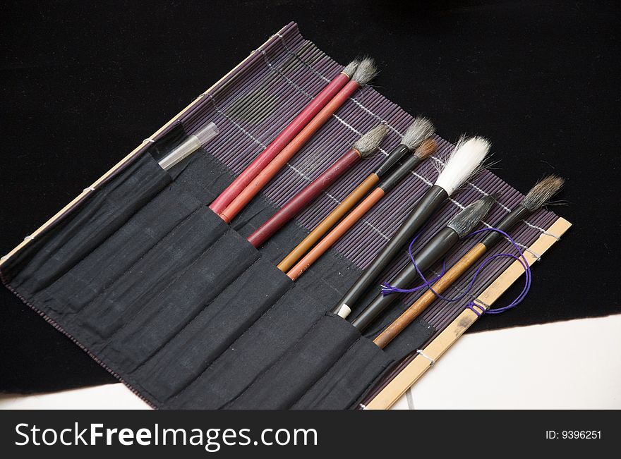 Chinese calligraphy brush set