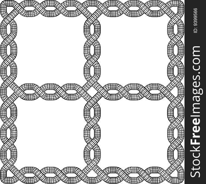 Black and White Celtic Knot Patterned background. Black and White Celtic Knot Patterned background