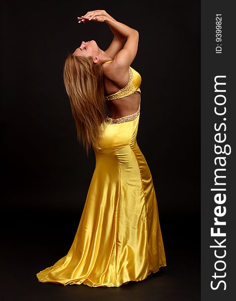 Fitness Woman In Evening-dress