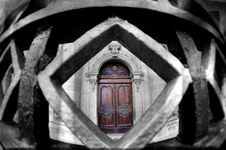 Door Of St. Publius Parish Church In Floriana, Malta Stock Image Door Of St. Publius Parish Church In Floriana, Malta Stock Image