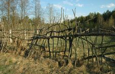 Wattled Wood Fence Stock Photography Wattled Wood Fence Stock Photography