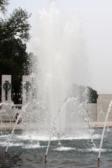 Fountain At WWII Memoiral Royalty Free Stock Photos