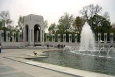 Fountain At WWII Memorial Royalty Free Stock Photo