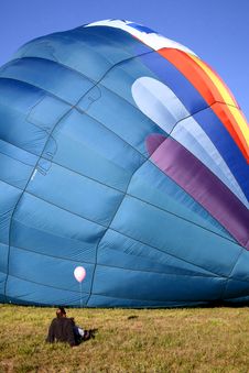 Hot Air Balloon On Ground Stock Photos Hot Air Balloon On Ground Stock Photos