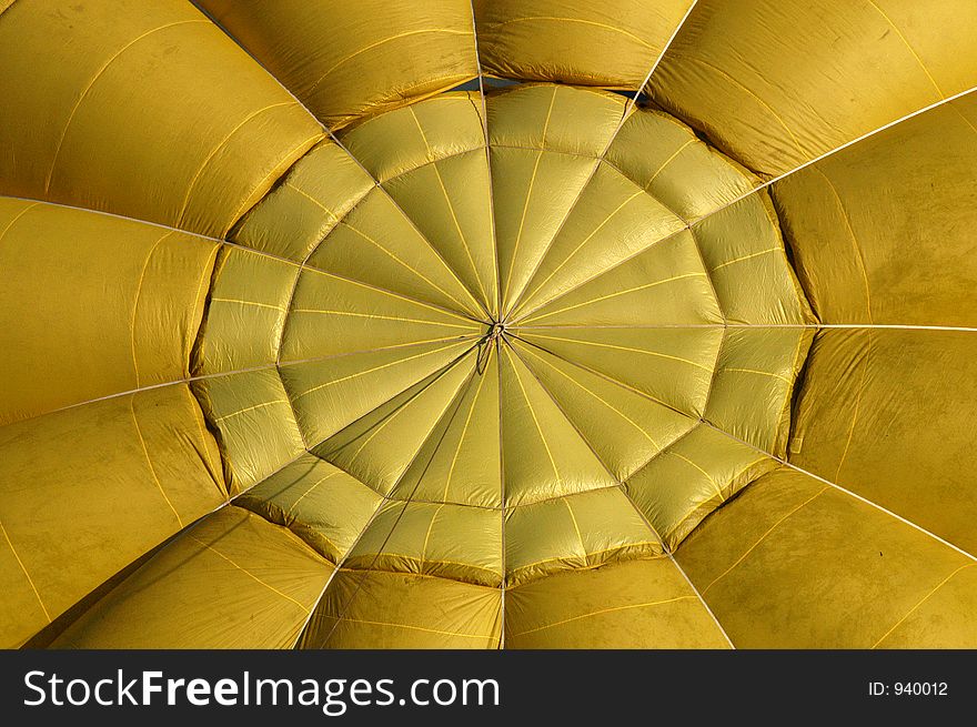 Detail of top of hot air ballon. Detail of top of hot air ballon