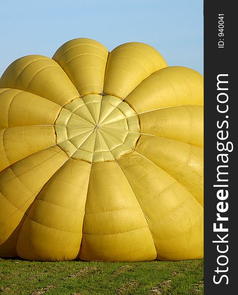 Detail of top of hot air ballon. Detail of top of hot air ballon