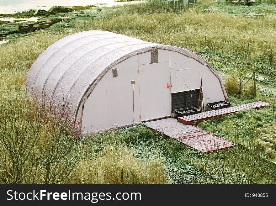 Local greenhouse in small community