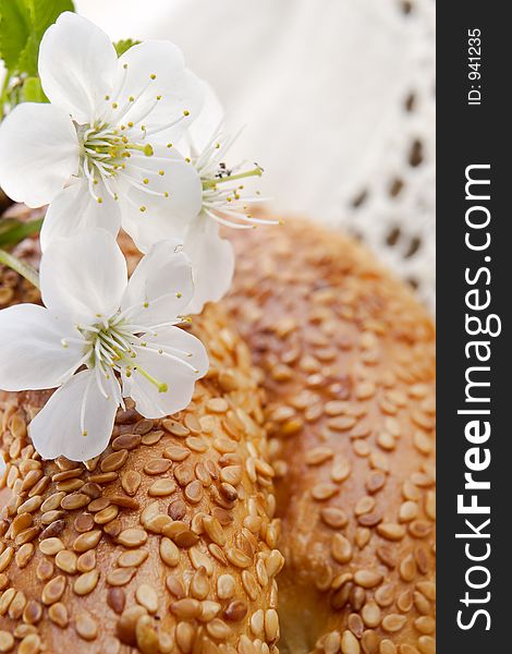 Fresh bread from the apple dough. Fresh bread from the apple dough