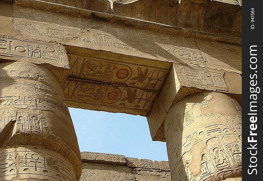 Karnaktemple in egypt