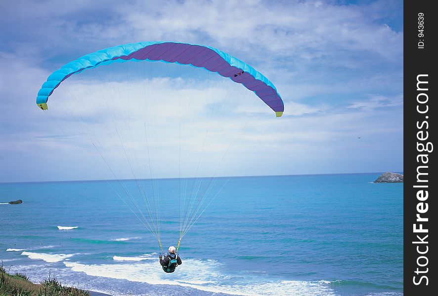 Paraglide With Man