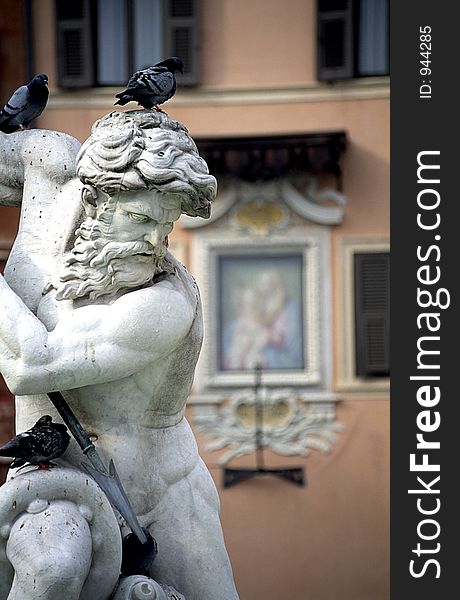 Fontana del Nettuno in Piazza Navona