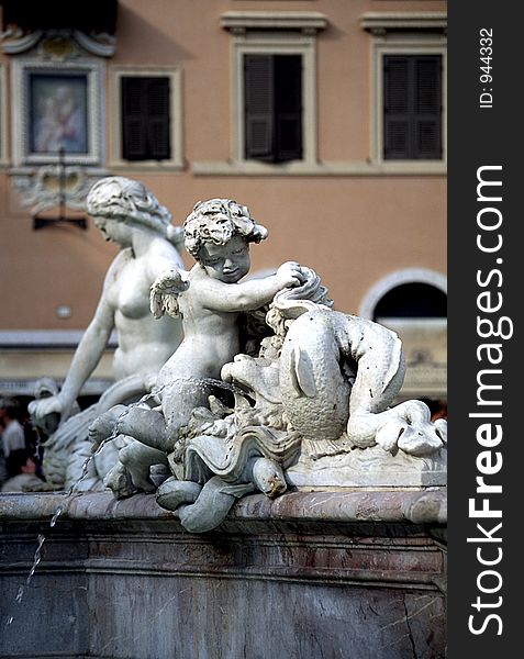 Fontana del Nettuno in Piazza Navona