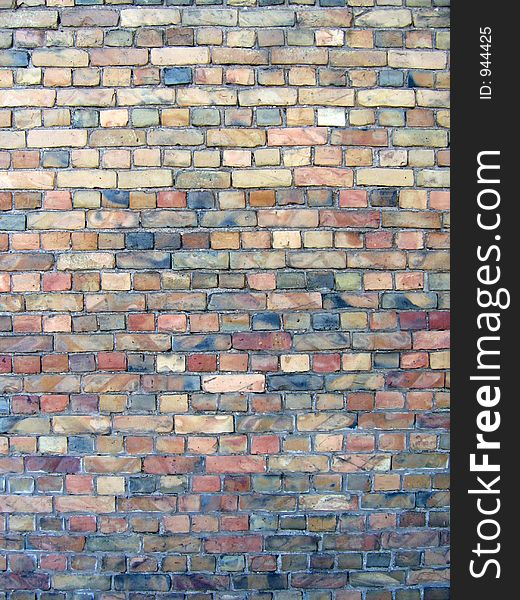 Cleaned old brick wall background. Cleaned old brick wall background