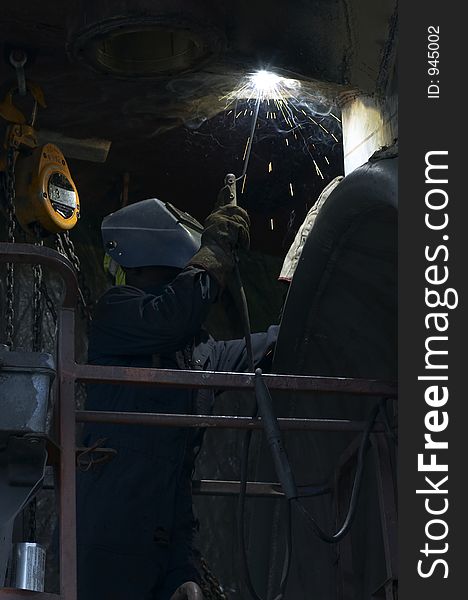 Welding Under Stern