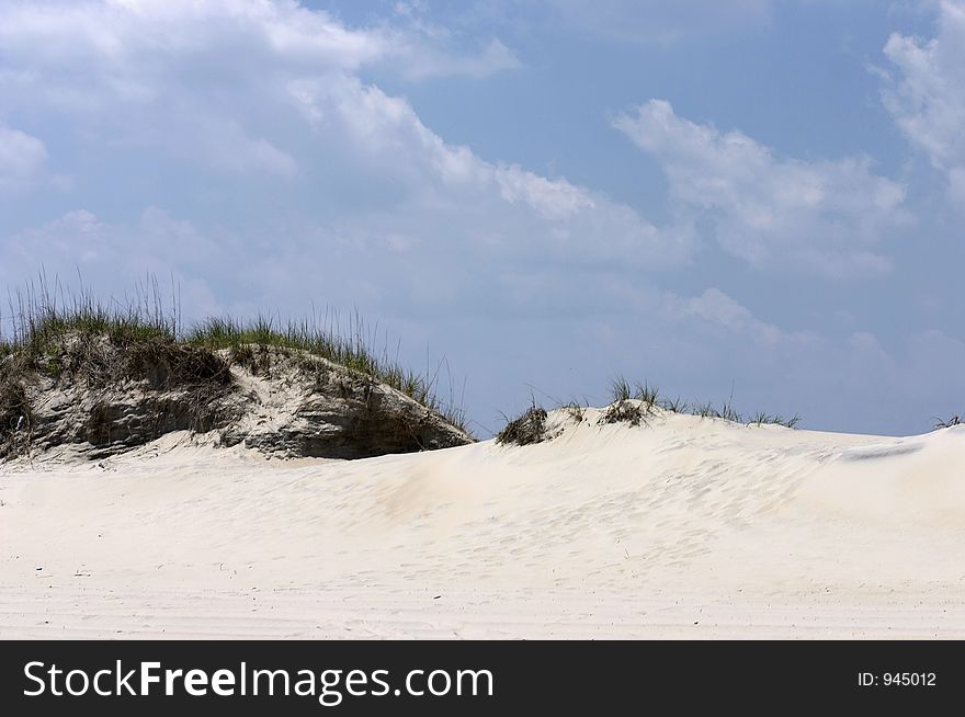 Sky over sand dunes at nags head north carolina. Sky over sand dunes at nags head north carolina