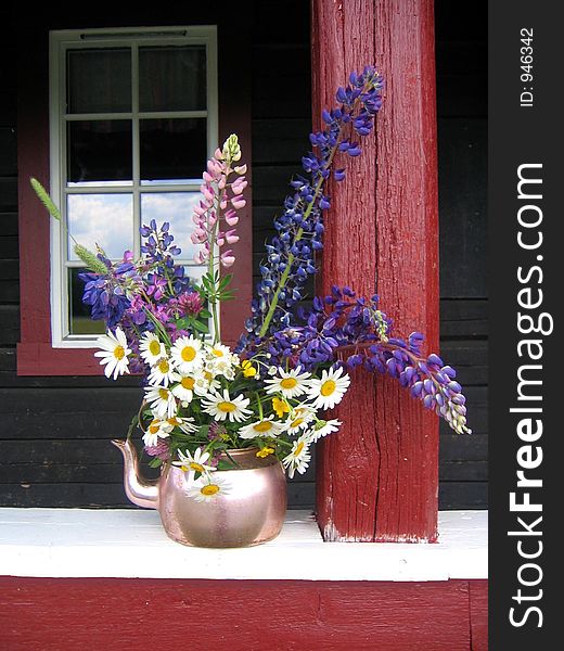 Flowers On Veranda