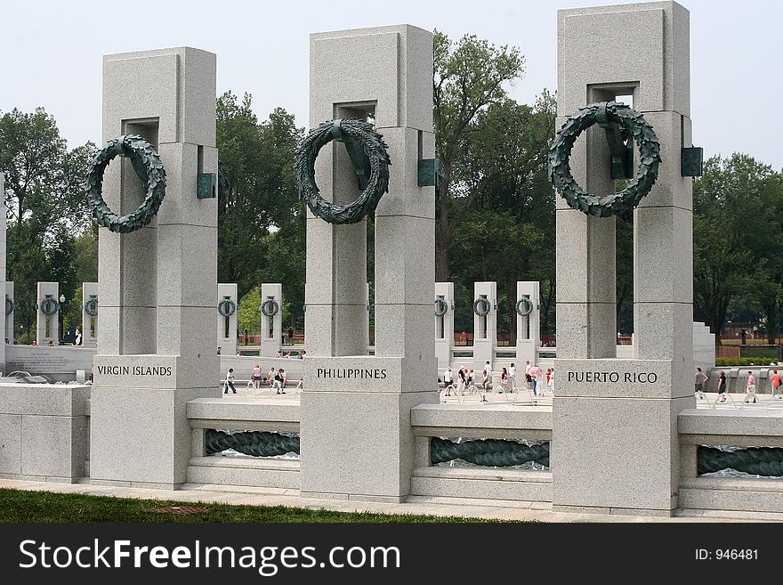 World War II memorial. World War II memorial.