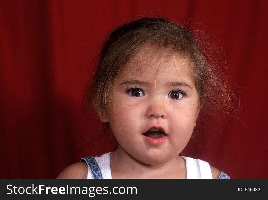 Cute and shocked little Girl. Cute and shocked little Girl