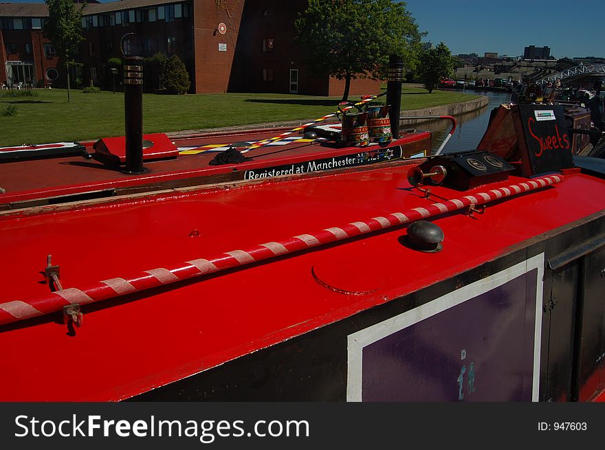 Red Canal Boat