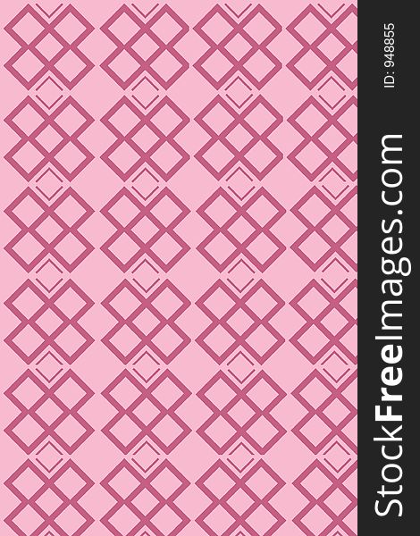 A light pink background with darker pink grid.