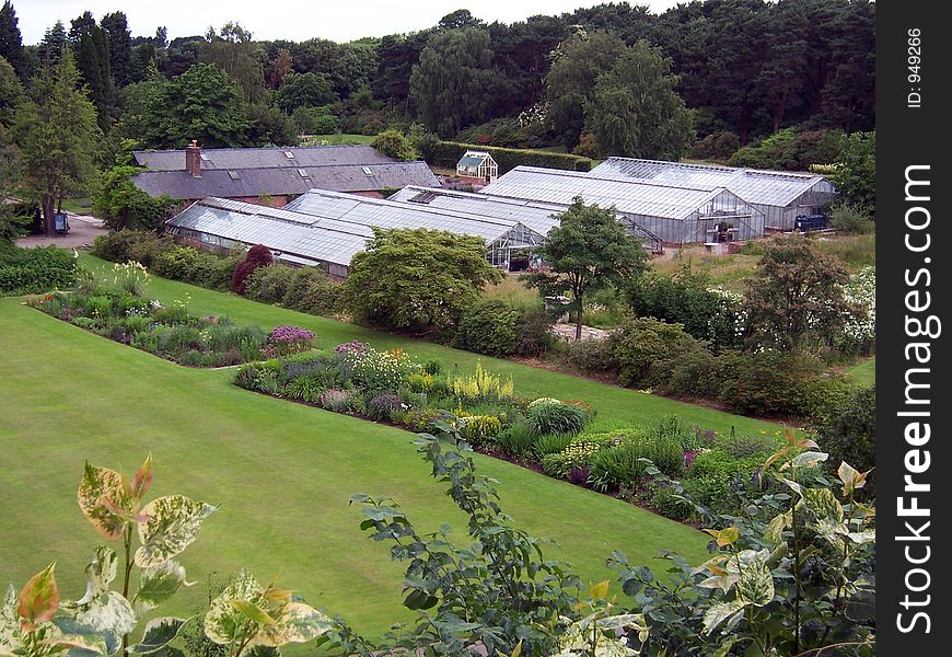 Green houses at Ness Gardens, Cheshire