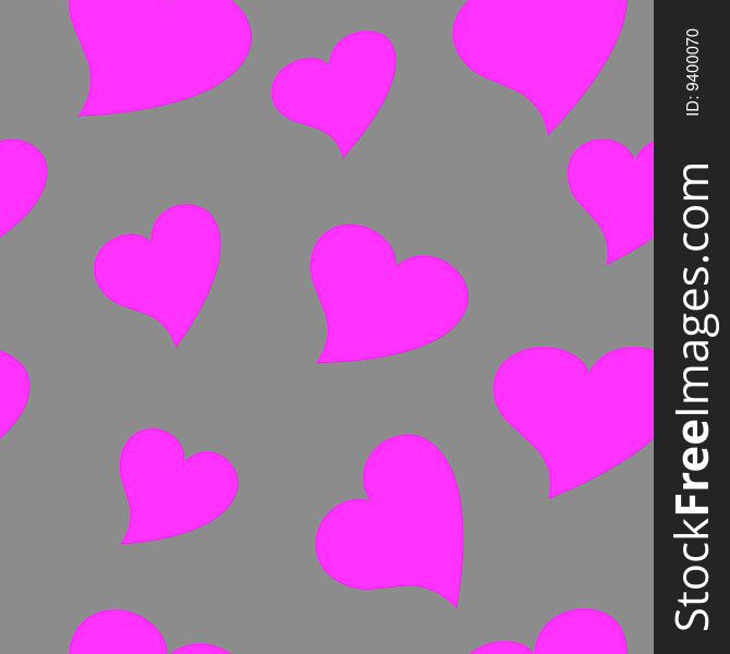 Seamless wallpaper valentine with hearts. Seamless wallpaper valentine with hearts