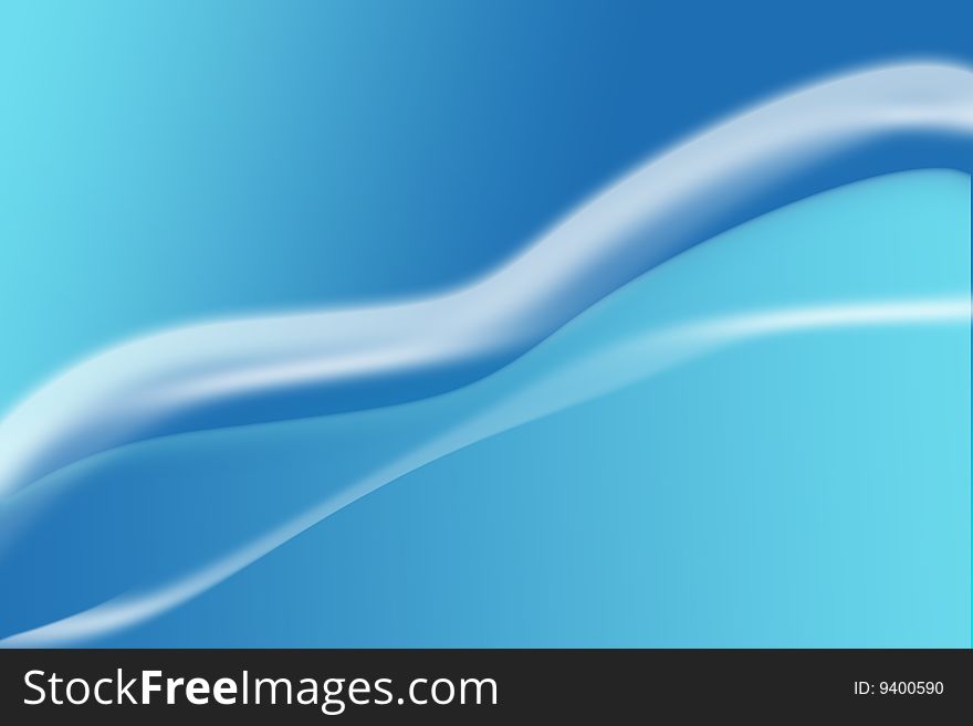 Abstract blue background with waves of light. Abstract blue background with waves of light