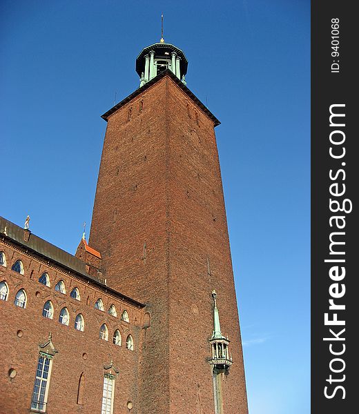 Stockholms Stadshuset (city Hall), famous for the Nobel prize banquet.