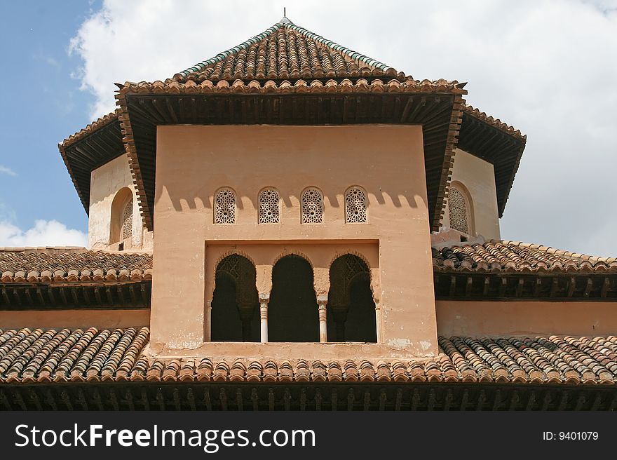 Kinds of the Arabian palace of Algambra in Granada, Spain. Kinds of the Arabian palace of Algambra in Granada, Spain