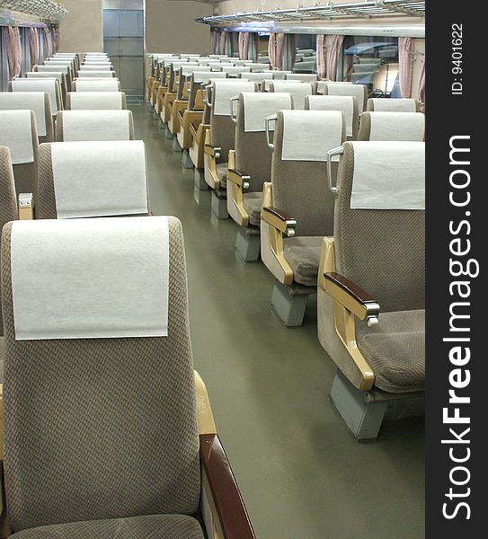 The Interior of a Train Carriage. The Interior of a Train Carriage.