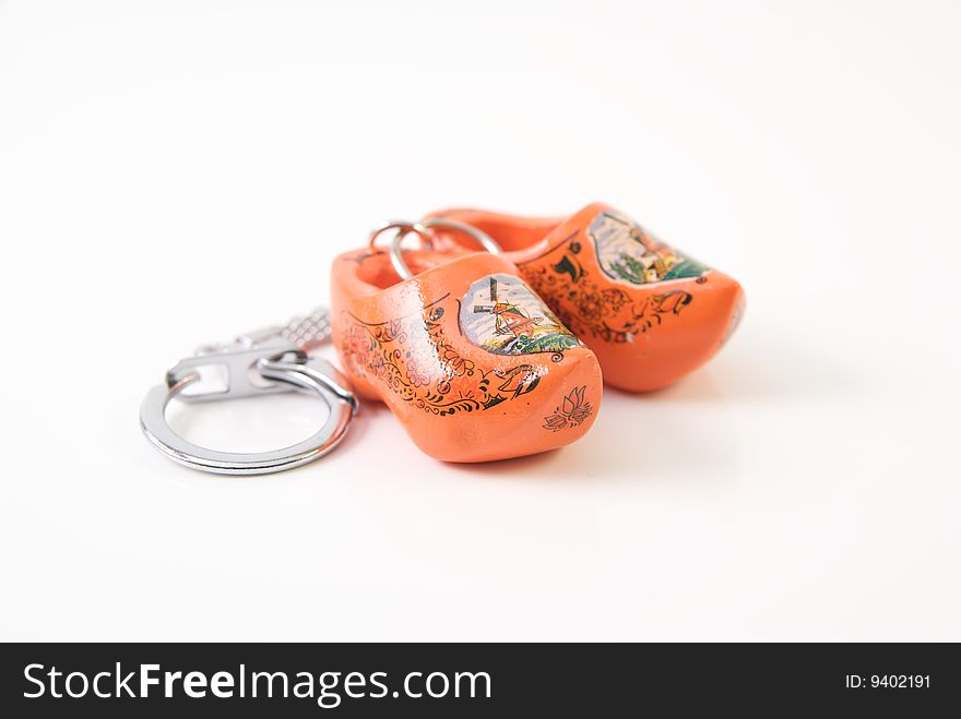 Dutch Orange Clog Keychain