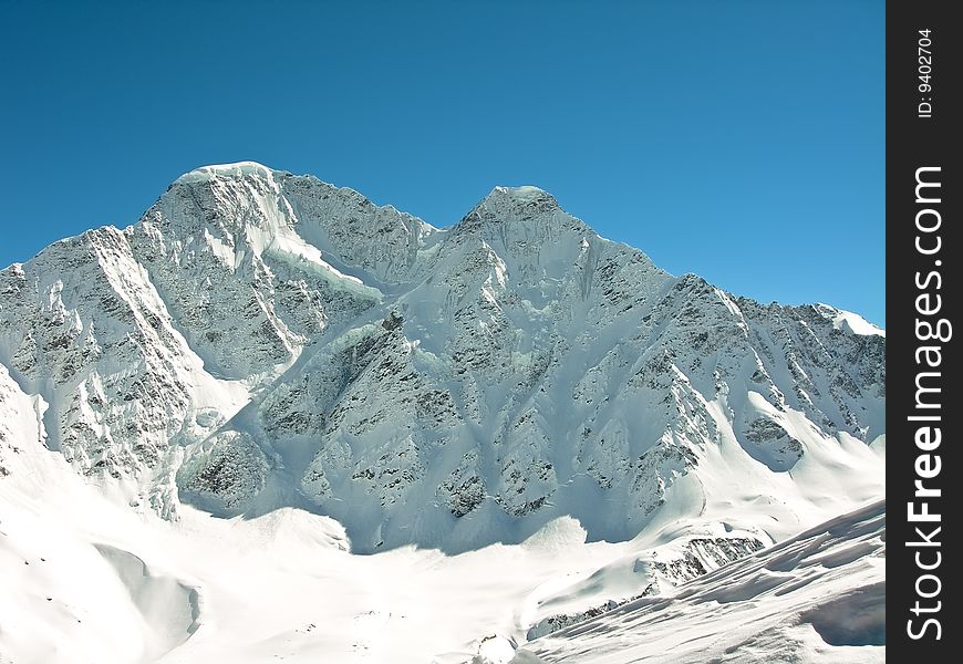 High Mountains In Winter