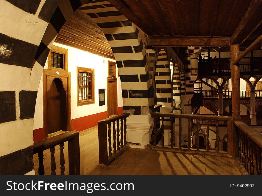 Rilski monastery by night (Rila Mountains, Bulgaria). Rilski monastery by night (Rila Mountains, Bulgaria)