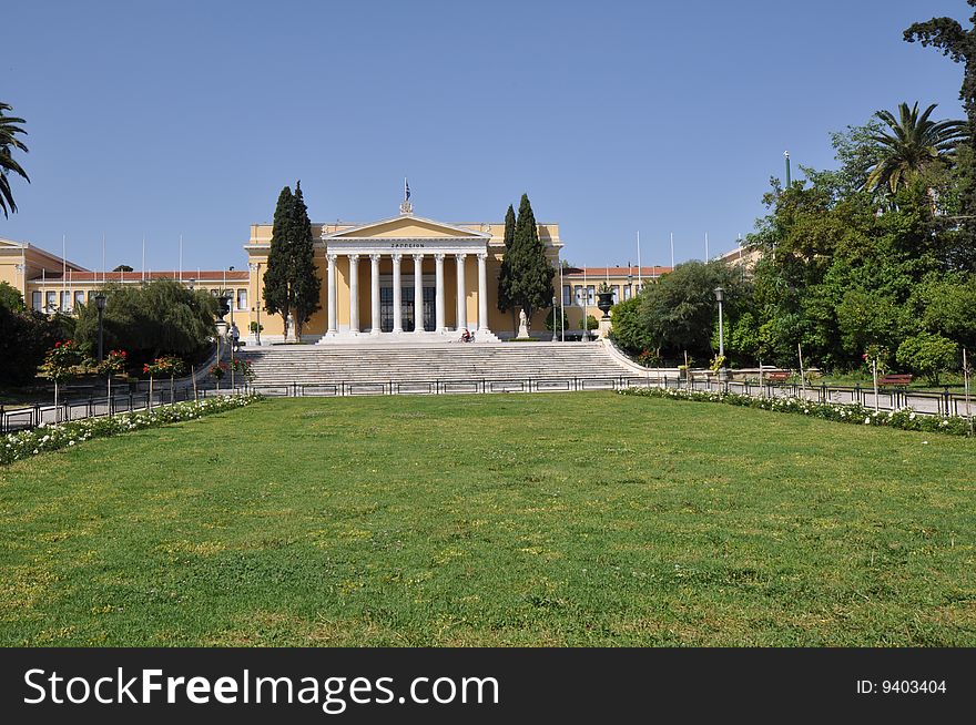 The Zapion Building in Athens Greece. The Zapion Building in Athens Greece