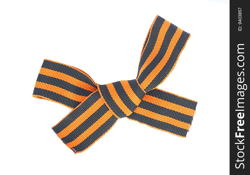 Georgievsky tape with black and orange strips