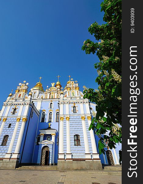 Renovated cathedral of saint Michail in Kiev