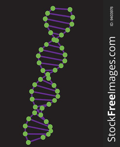 DNA  colorful model for medical backgrounds. DNA  colorful model for medical backgrounds