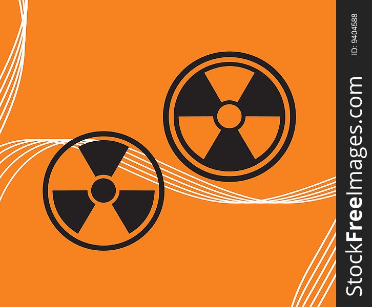 Vector sign on radiation on an abstract background