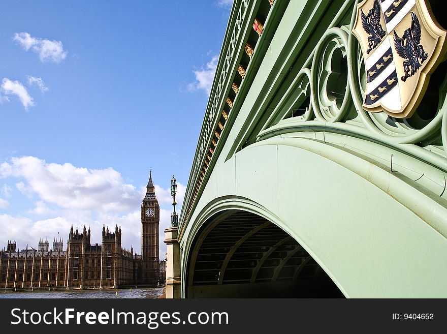 Parliament and bridge, London, England