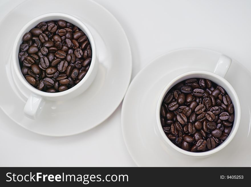 An image of coffee beans. An image of coffee beans