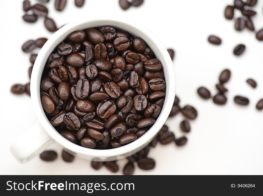 An image of coffee beans. An image of coffee beans